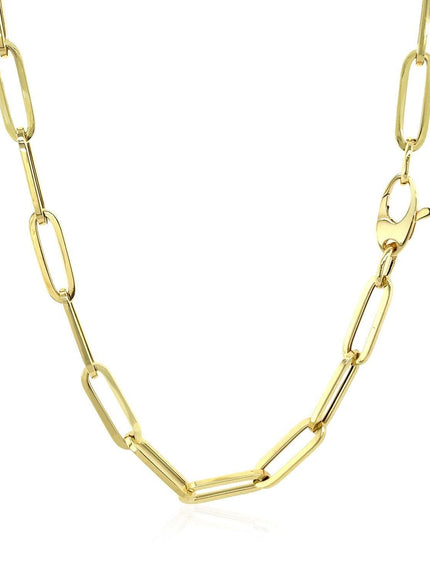 10K Yellow Gold Lite Paperclip Chain (4.2mm) - Ellie Belle