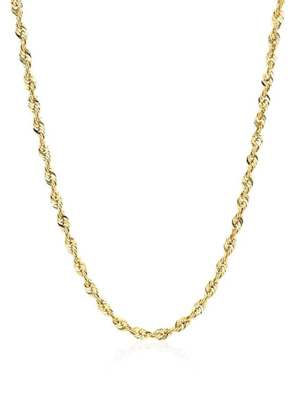 10K Yellow Gold Lite Rope Chain (2.50 mm) - Ellie Belle