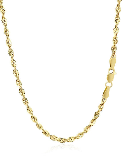 10K Yellow Gold Lite Rope Chain (2.50 mm) - Ellie Belle