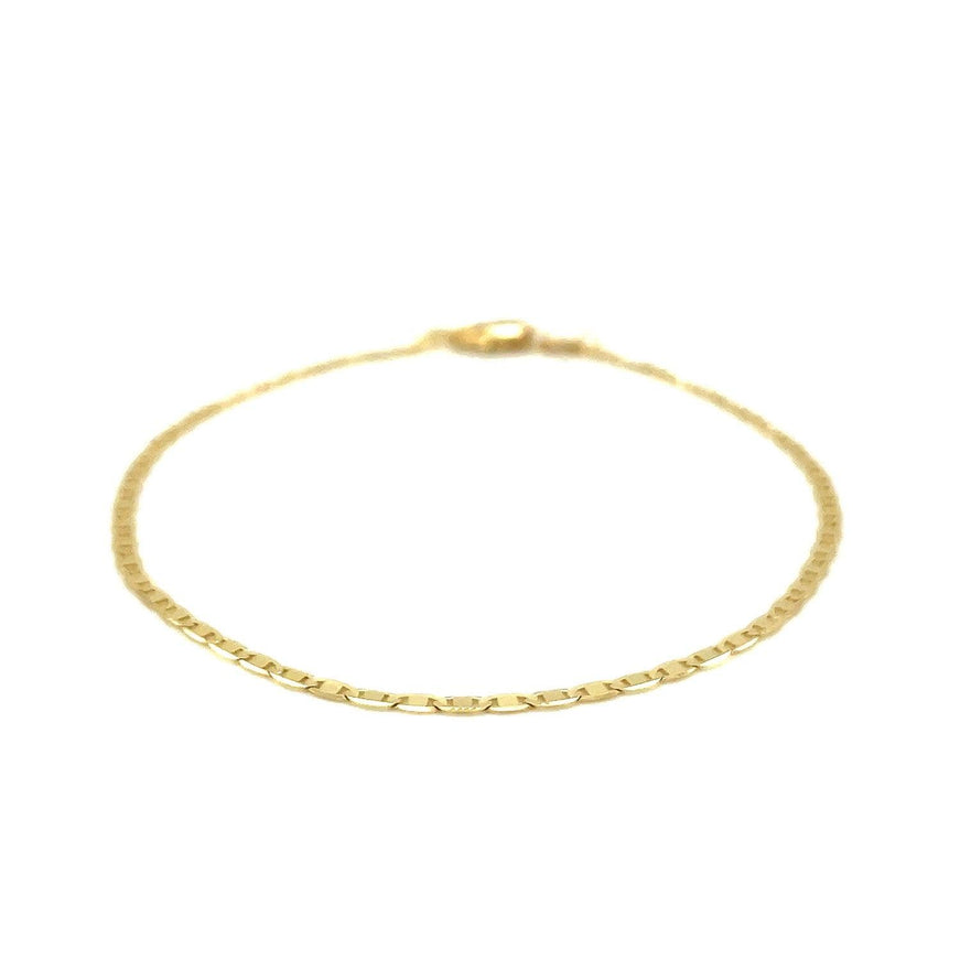 10k Yellow Gold Mariner Link Bracelet 1.7mm - Ellie Belle