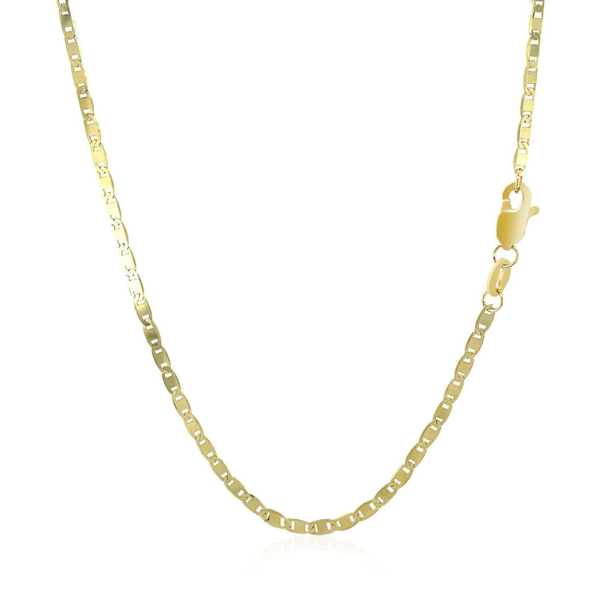 10k Yellow Gold Mariner Link Chain 1.7mm - Ellie Belle