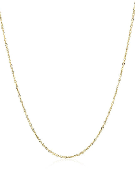 10k Yellow Gold Singapore Chain 0.8mm - Ellie Belle