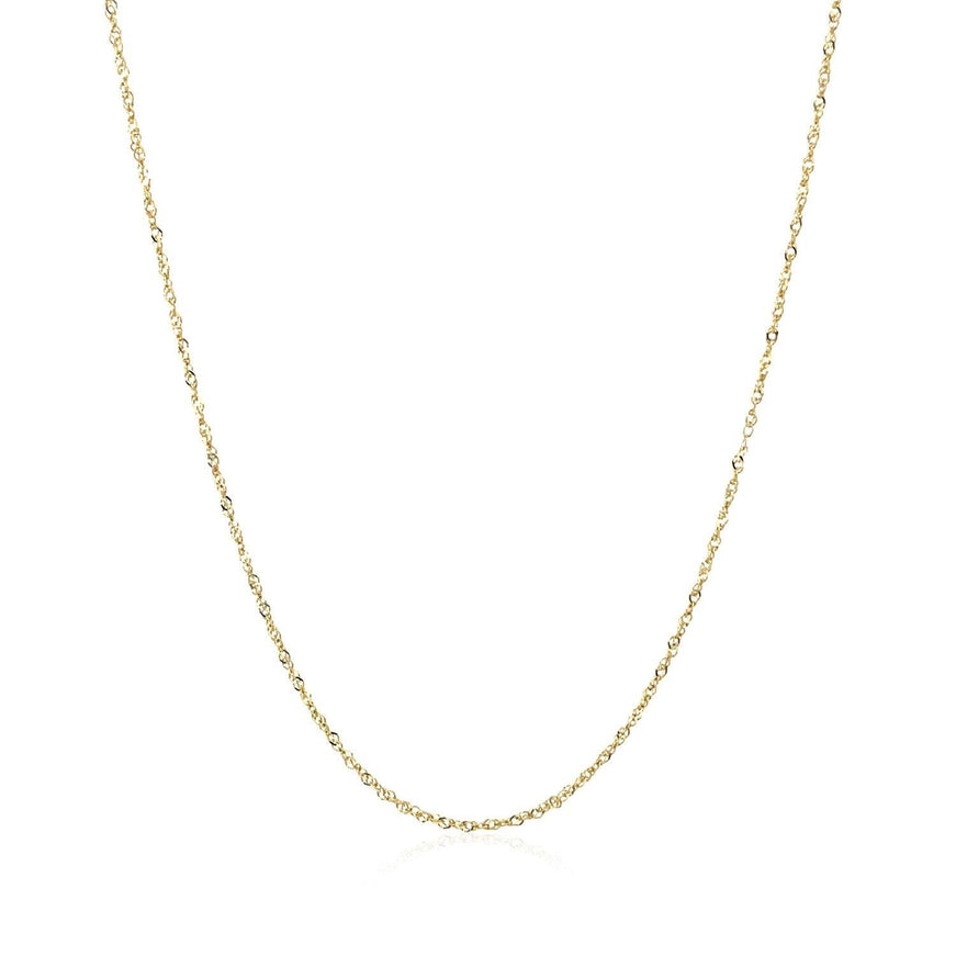 10k Yellow Gold Singapore Chain 0.8mm - Ellie Belle