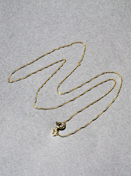 10k Yellow Gold Singapore Chain 0.8mm - Ellie Belle