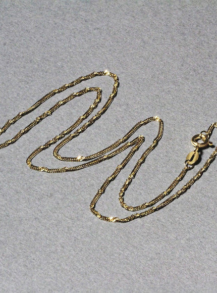 10k Yellow Gold Singapore Chain 1.5mm - Ellie Belle