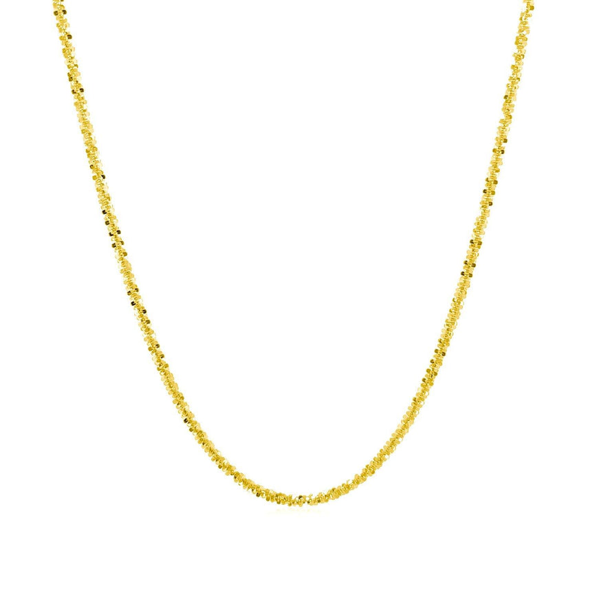 10k Yellow Gold Sparkle Chain 1.50 mm) - Ellie Belle