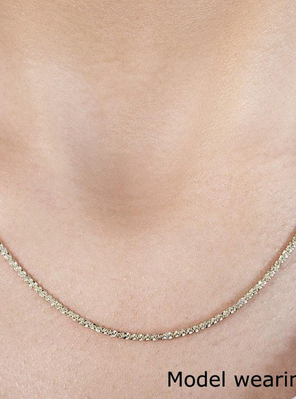 10k Yellow Gold Sparkle Chain 1.50 mm) - Ellie Belle