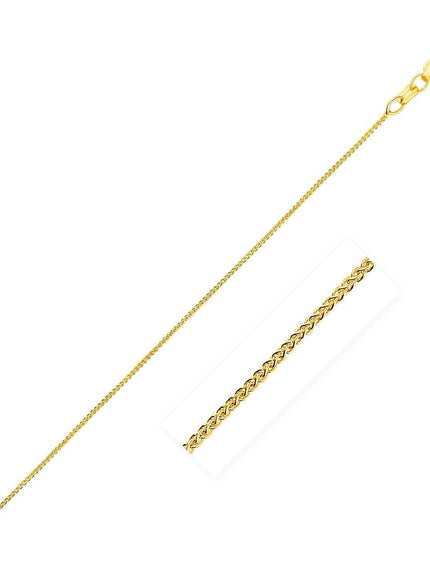 10k Yellow Gold Wheat Chain 0.6mm - Ellie Belle