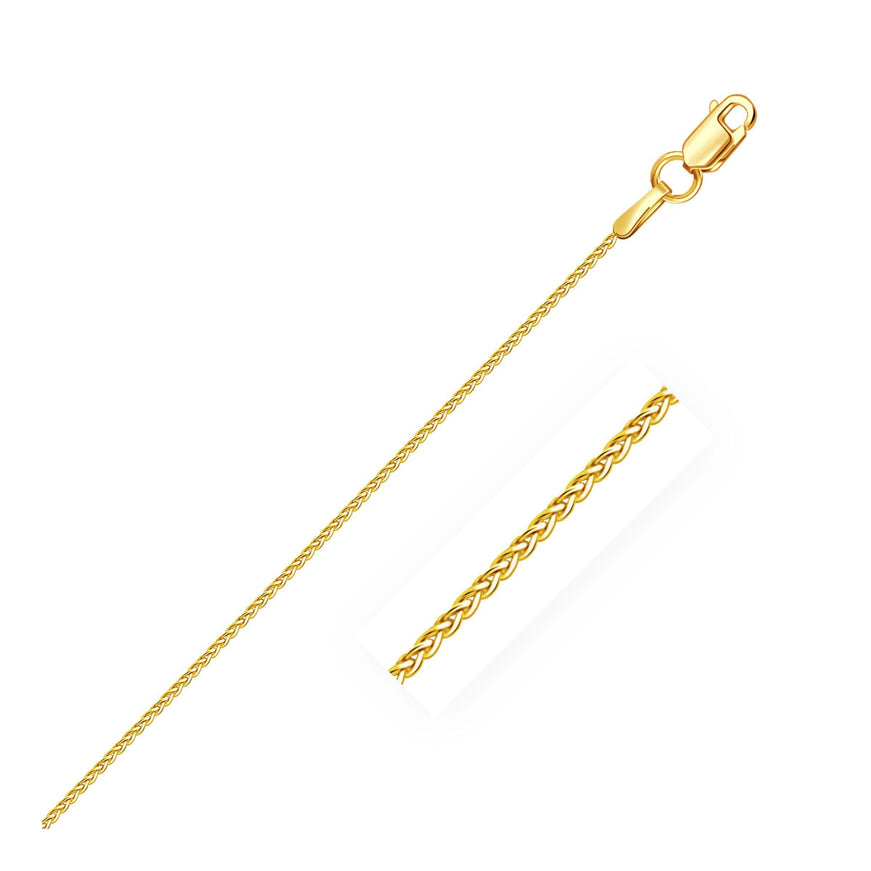 10k Yellow Gold Wheat Chain 1.0mm - Ellie Belle