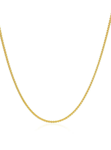 10k Yellow Gold Wheat Chain 1.0mm - Ellie Belle