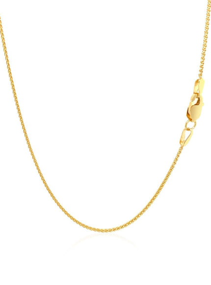 10k Yellow Gold Wheat Chain 1.0mm - Ellie Belle