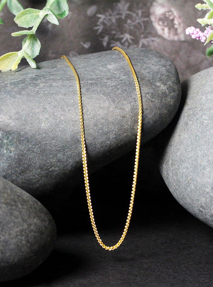 10k Yellow Gold Wheat Chain 1.0mm - Ellie Belle