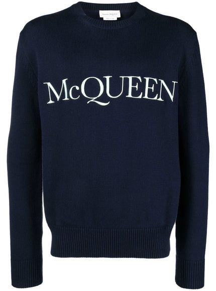 Alexander McQueen Sweaters Blue