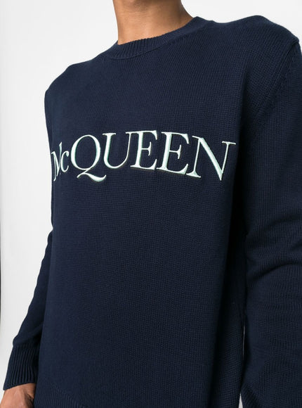 Alexander McQueen Sweaters Blue