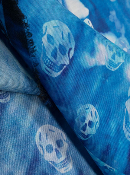 Alexander McQueen Scarfs Blue