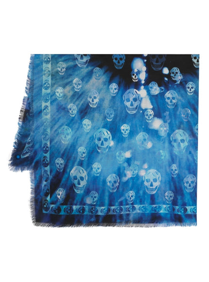 Alexander McQueen Scarfs Blue