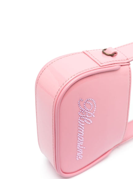 Blumarine Logo Shoulder Bag In Pink