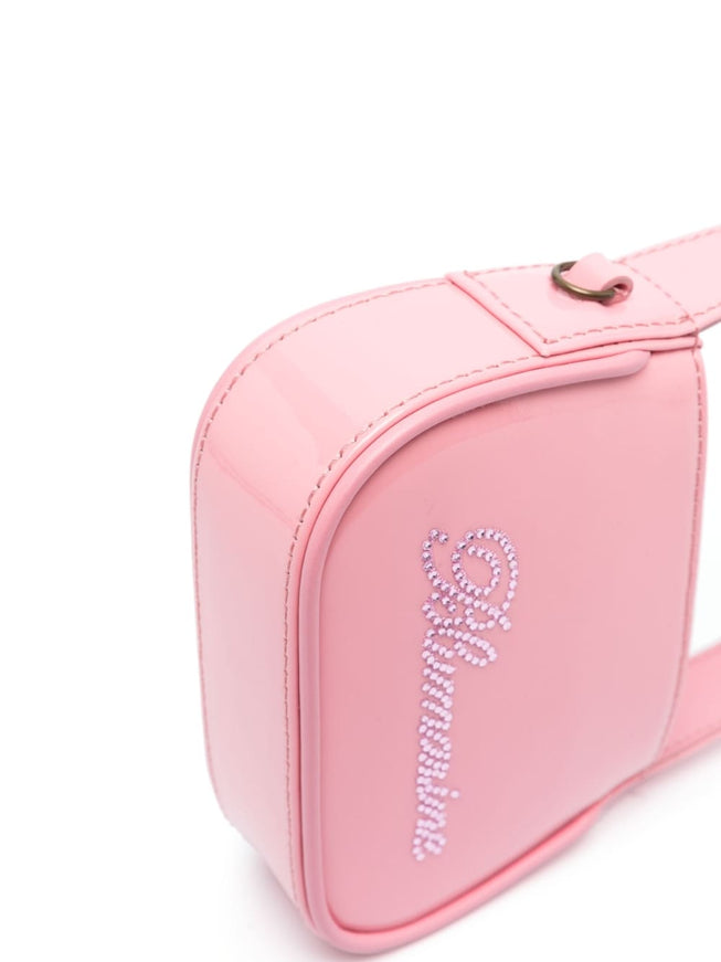 Blumarine Logo Shoulder Bag In Pink