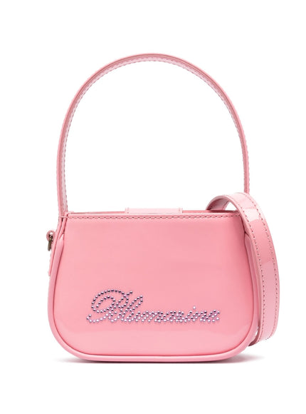 Blumarine Logo Shoulder Bag In Pink