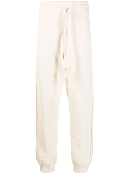 Off White Trousers Beige