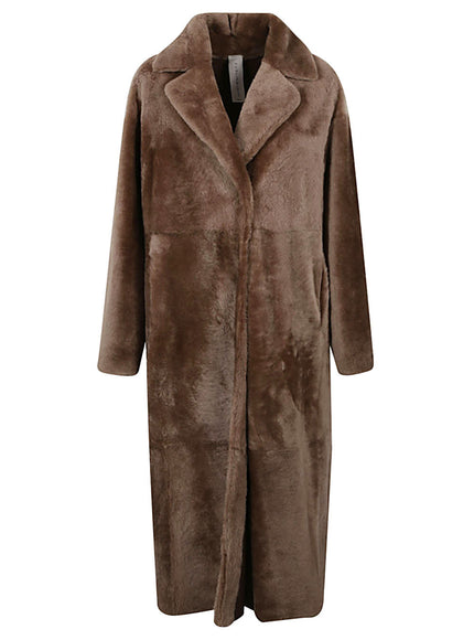 Furling By Giani Long Coat In Brown