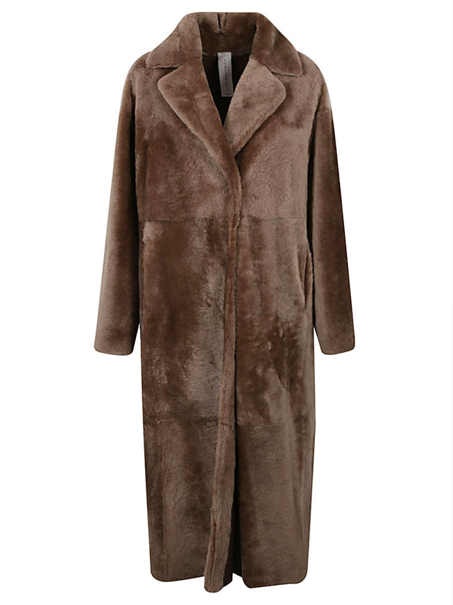 Furling By Giani Long Coat In Brown