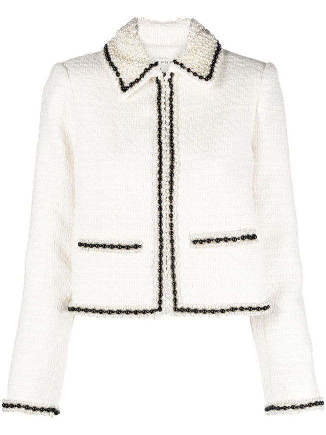 Alice + Olivia Kidman Pearl Detail Jacket