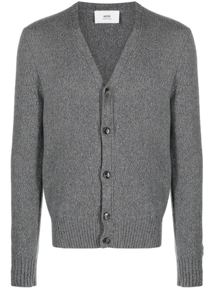 Ami Paris Sweaters Grey