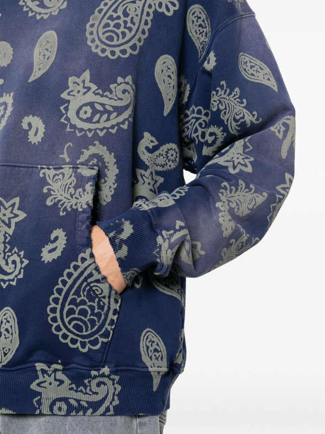 Alchemist Blue Printed Hoodie In Blue