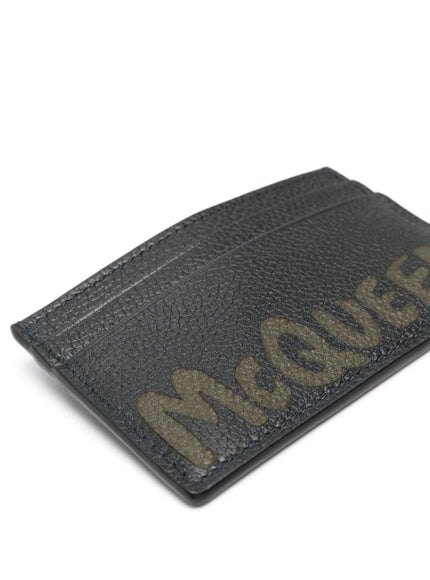 Alexander McQueen Logo Black Case in Black