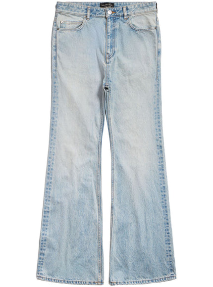 Balenciaga Flared Jeans In Light Blue