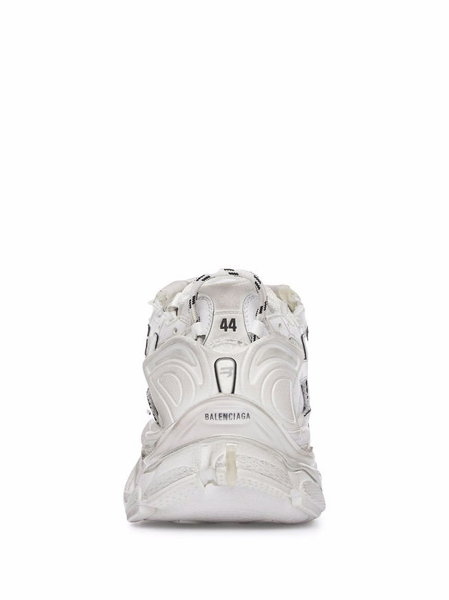 Balenciaga Men's Runner Sneakers In White