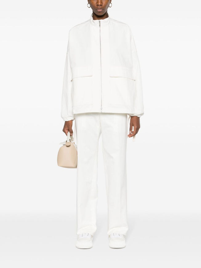 Jil Sander Canvas Logo Patch Coat