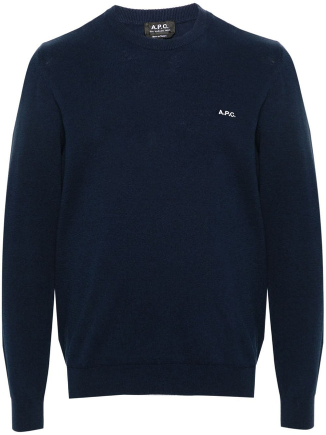 A.P.C. Sweaters Blue