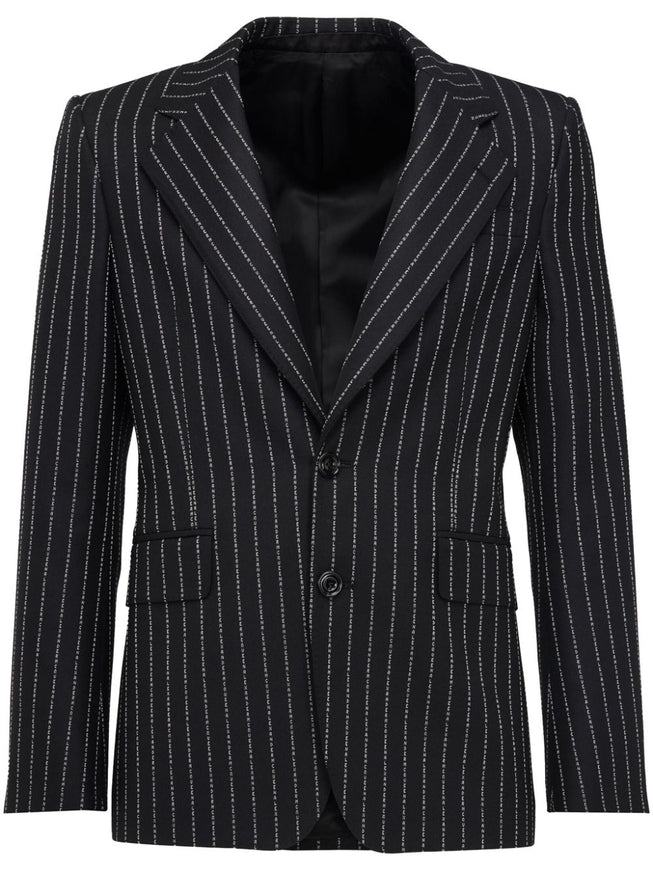 Alexander McQueen Pinstripe Single Breasted Jacket