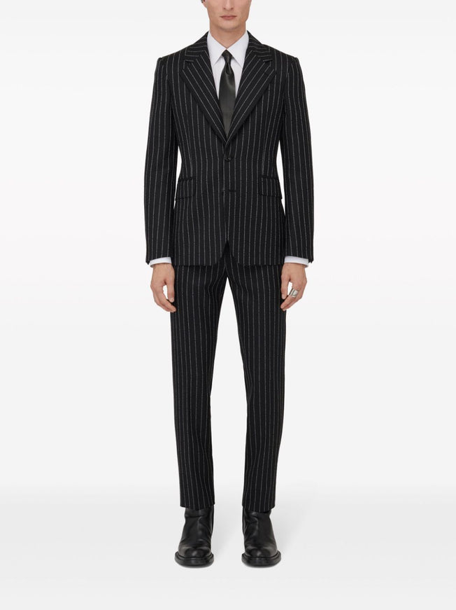 Alexander McQueen Pinstripe Single Breasted Jacket