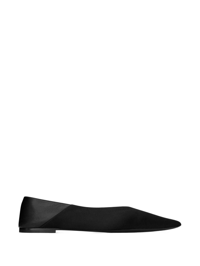 Saint Laurent Nour Slippers in Satin