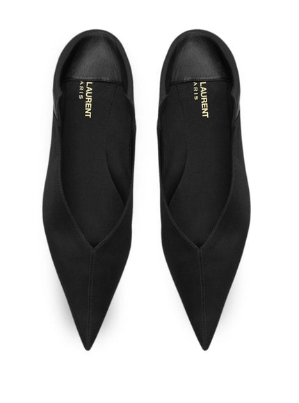 Saint Laurent Nour Slippers in Satin