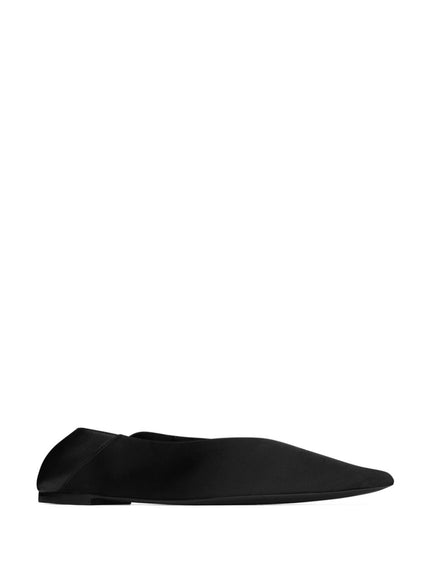 Saint Laurent Nour Slippers in Satin