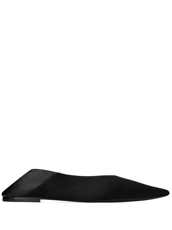 Saint Laurent Nour Slippers in Satin