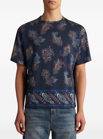 Etro T-shirts and Polos Blue