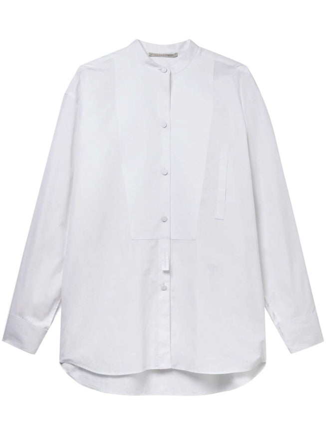 Stella McCartney Plastron Bibbed Cotton Shirt