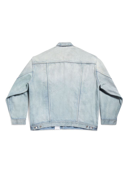 Balenciaga Size Sticker Denim Jacket