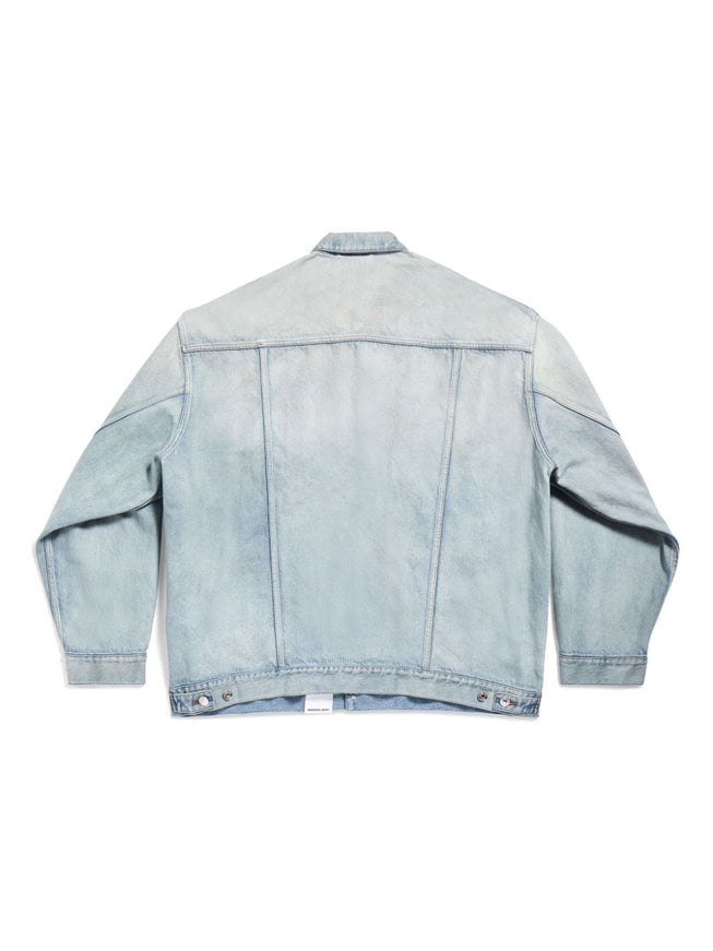 Balenciaga Size Sticker Denim Jacket