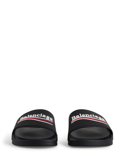 Balenciaga Logo Detailed Slip-On Pool Slides