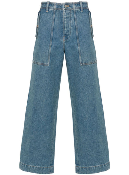 MAISON KITSUNE' Jeans Clear Blue