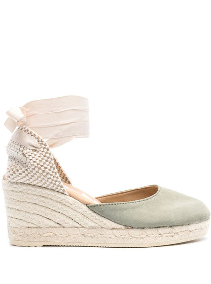 Manebi Hamptons Suede Low Wedge Espadrilles