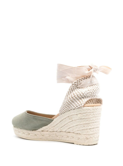 Manebi Hamptons Suede Low Wedge Espadrilles