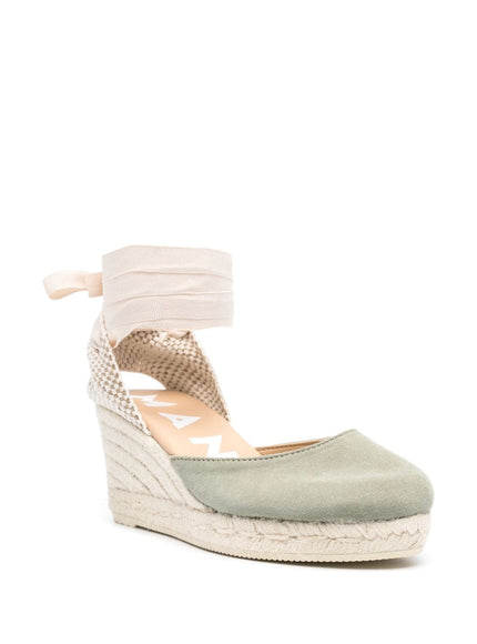 Manebi Hamptons Suede Low Wedge Espadrilles