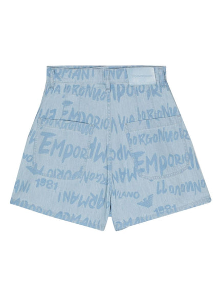 Emporio Armani Shorts Clear Blue